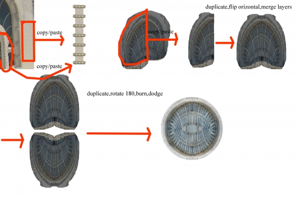 Creation of ancient chapel.: Step 4